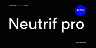 Neutrif Pro Font Download