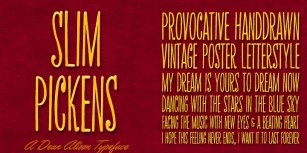 Slim Pickens Font Download