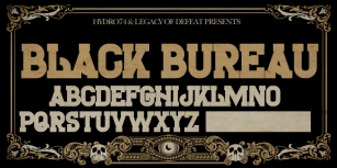 H74 The Black Bureau Font Download