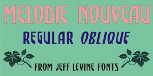 Melodie Nouveau JNL Font Download