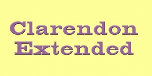 Clarendon Extended Font Download