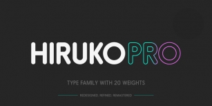 Hiruko Pro Font Download