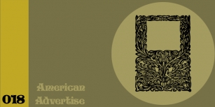 American Advertise 018 Font Download