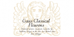 Gans Classic Fleurons Font Download