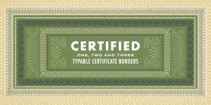 Certified Series 1 Font Download