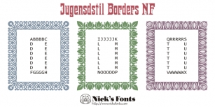 Jugendstil Borders NF Font Download