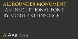 Allrounder Monument Font Download