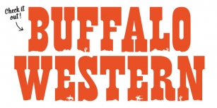 Buffalo Western Font Download