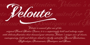 Velouté Font Download