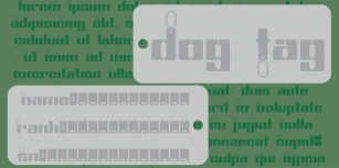 Dog Tag Font Download