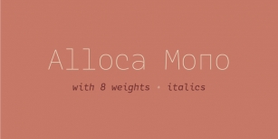 Alloca Mono Font Download
