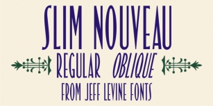 Slim Nouveau JNL Font Download