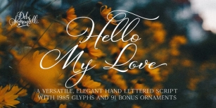 Hello My Love Pro Font Download