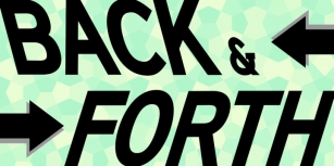 Back And Forth Font Download