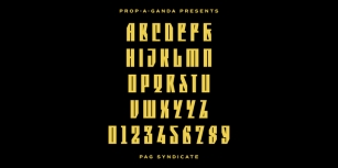 PAG Syndicate Font Download