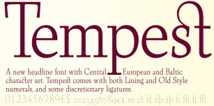 Tempest Font Download
