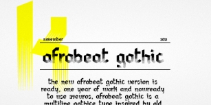 Afrobeat Gothic Font Download