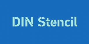 PF DIN Stencil Font Download