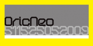 OricNeo Font Download
