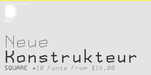 Neue Konstrukteur Square Font Download