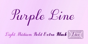 Purple Line Font Download