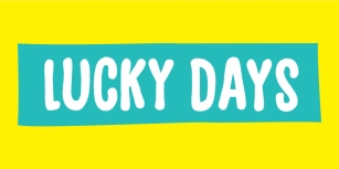 Lucky Days Font Download