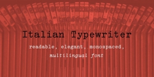 Italian Typewriter Font Download