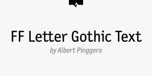 FF Letter Gothic Text Font Download