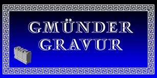 Gmuender Gravur Font Download