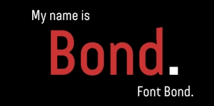 Bond 4F Font Download