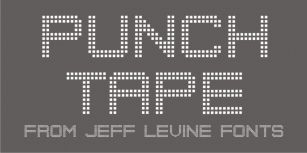 Punch Tape JNL Font Download