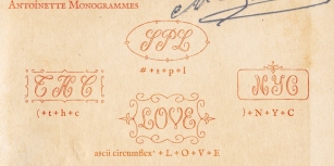 Antoinette Monogrammes Font Download
