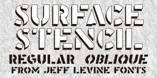 Surface Stencil JNL Font Download