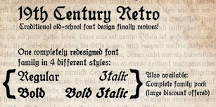 19th Century Retro Font Download