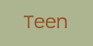 Teen Font Download
