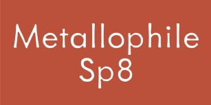 Metallophile Sp8 Font Download