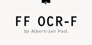 FF OCR-F Font Download