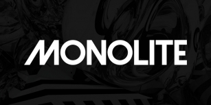 Monolite Font Download