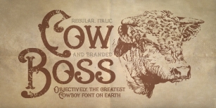Cow Boss Font Download