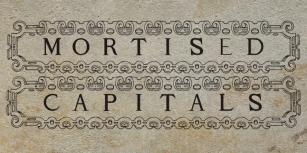 Mortised Capitals Font Download
