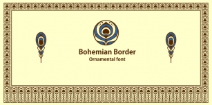 Bohemian Border Font Download