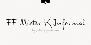 FF Mister K Informal Pro Font Download