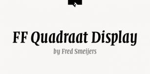 FF Quadraat Display Font Download