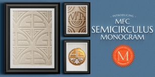 MFC Semicirculus Monogram Font Download
