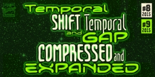 Temporal Shift and Temporal Gap Compressed Font Download