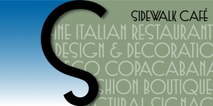 Sidewalk Cafe BF Font Download