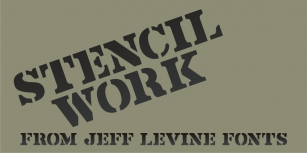 Stencil Work JNL Font Download