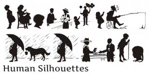 Human Silhouettes Font Download