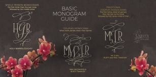 Barocca Monograms Font Download