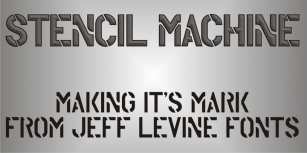 Stencil Machine JNL Font Download